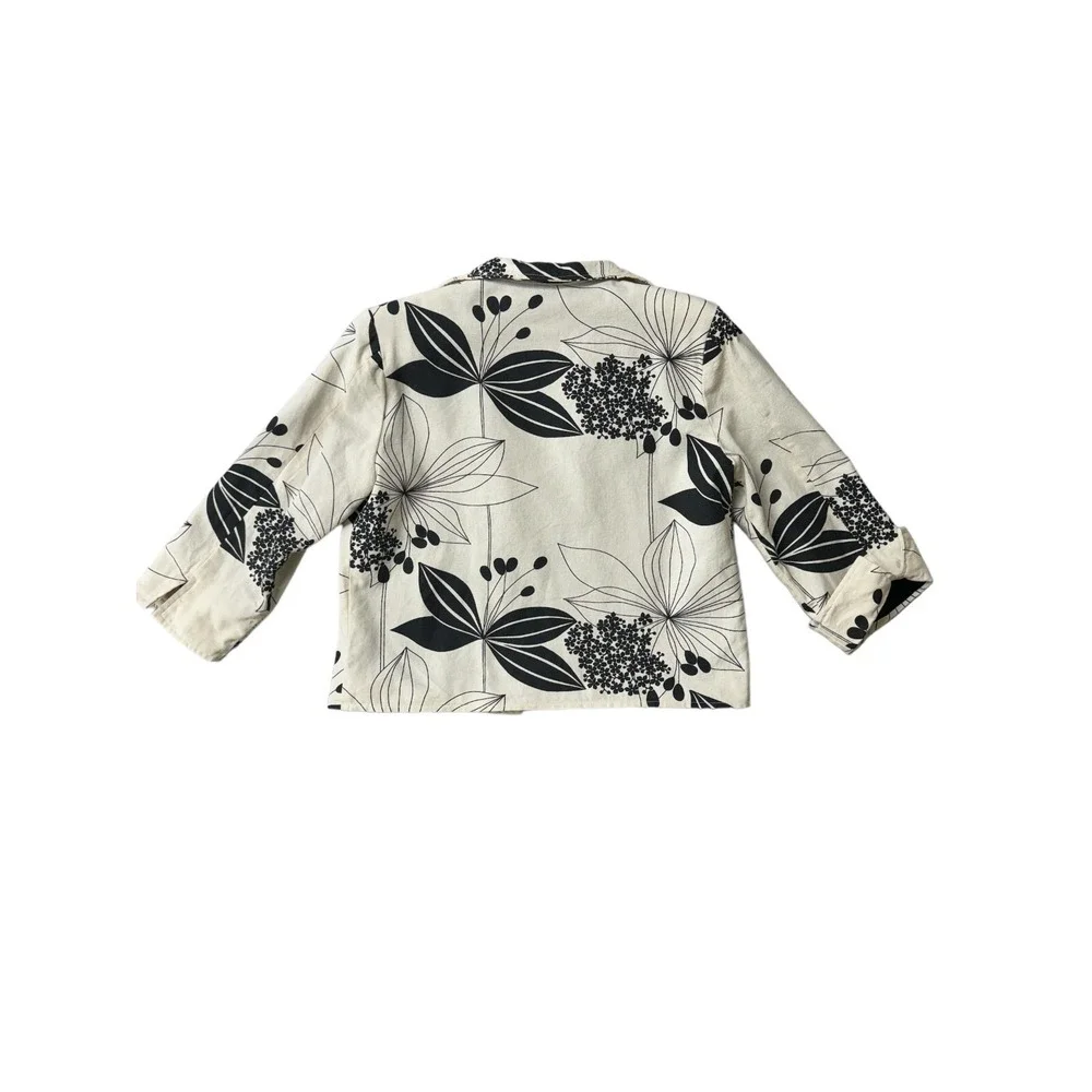 Painted Pony Vintage Floral Flower Thick Tapestry‎ Oversized Jacket Size Small